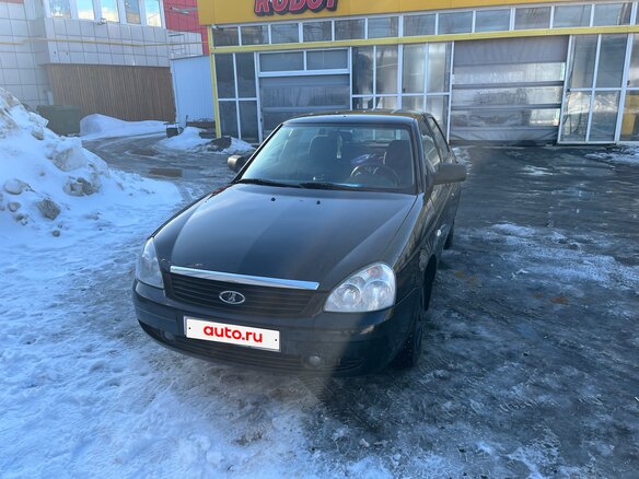 2012 Lada (ВАЗ) Priora I, чёрный, 277000 рублей - вид 1