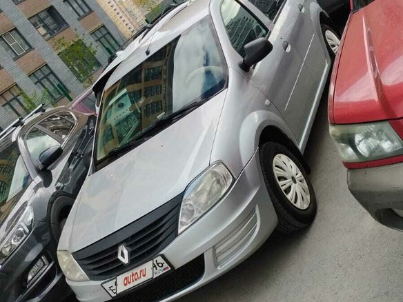 2015 Renault Logan I Рестайлинг, серый, 750000 рублей - вид 9