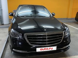 2018 Mercedes-Benz S-Класс 450 Long VI (W222, C217) Рестайлинг, чёрный, 4000000 рублей, вид 1