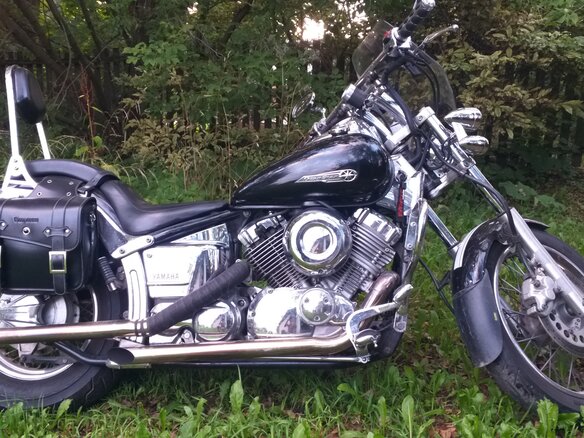 2003 Yamaha XVS400 Drag Star, чёрный, 310000 рублей - вид 1