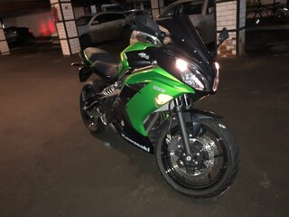 2013 Kawasaki ER-6F (Ninja 650R), зелёный, 650000 рублей, вид 4