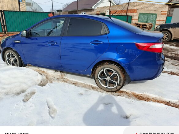 2012 Kia Rio III, синий, 590000 рублей - вид 3