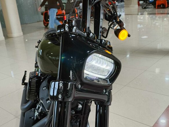 2022 Harley-Davidson Fat Bob, зелёный - вид 7
