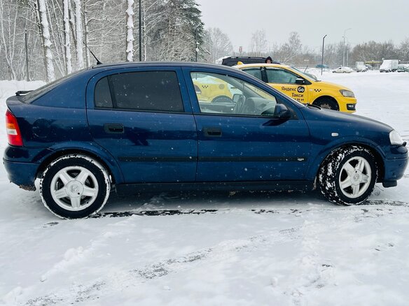 2000 Opel Astra G, синий, 499000 рублей - вид 8