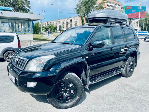 2008 Toyota Land Cruiser Prado 4-speed 120 Series Рестайлинг, чёрный