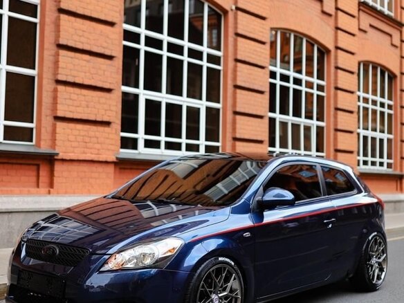2008 Kia Ceed I, синий, 850000 рублей - вид 1