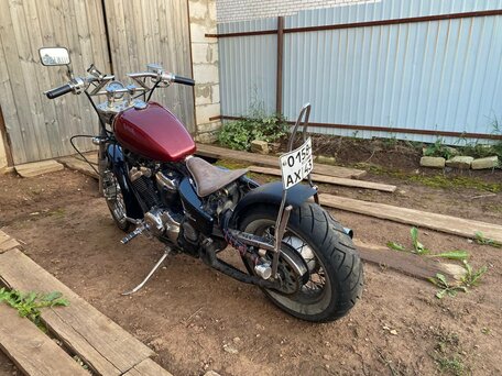 1993 Honda Steed 400, пурпурный, 300000 рублей, вид 3