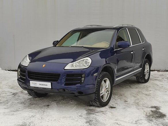 2008 Porsche Cayenne S I Рестайлинг (957), синий