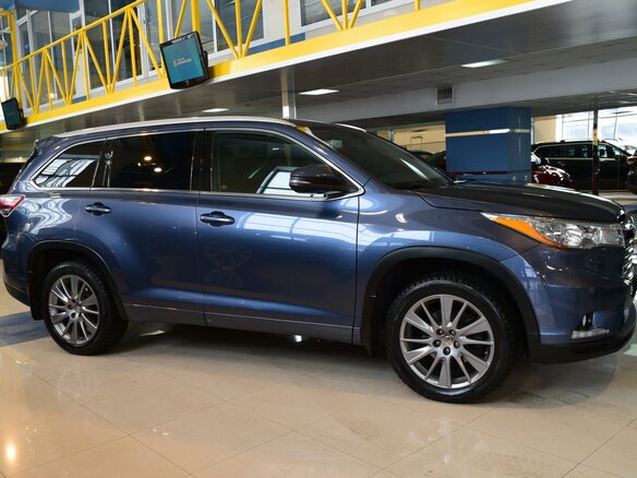 2014 Toyota Highlander III (XU50), серый - вид 2