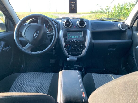 2013 Lada (ВАЗ) Granta I, бежевый, 405000 рублей - вид 6