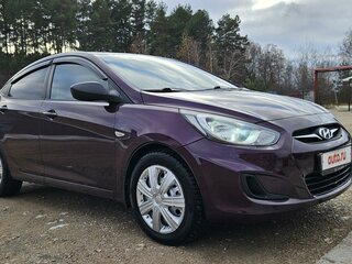 2011 Hyundai Solaris I, фиолетовый, 980000 рублей, вид 3
