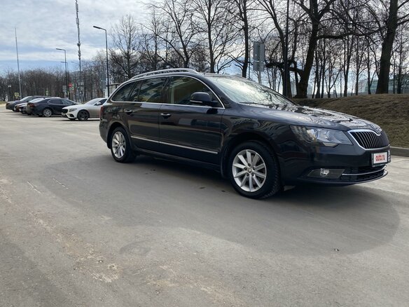 2014 Skoda Superb II Рестайлинг, чёрный - вид 2
