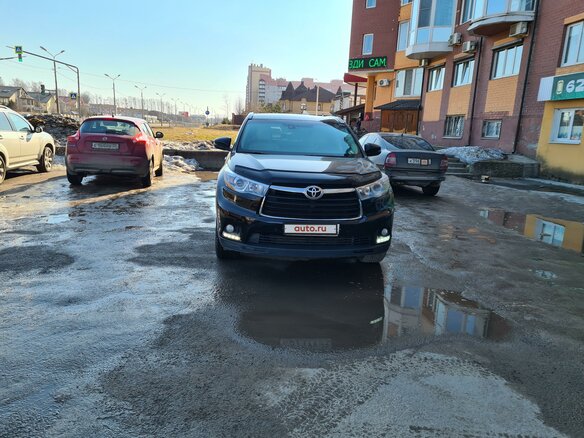 2014 Toyota Highlander III (XU50), чёрный - вид 3