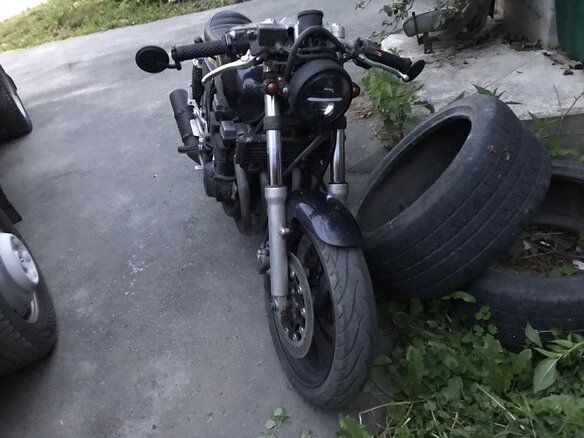 1993 Yamaha XJR400, чёрный, 220000 рублей