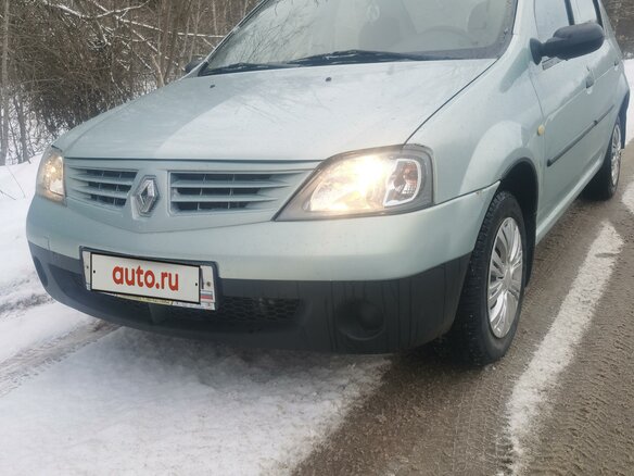 2009 Renault Logan I, зелёный, 425000 рублей