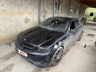 2007 Mercedes-Benz C-Класс 280 III (W204), чёрный, 1400000 рублей, вид 3