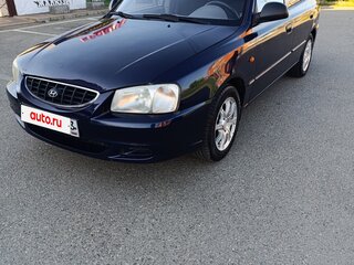 2007 Hyundai Accent ТагАЗ II, синий, 450000 рублей, вид 1