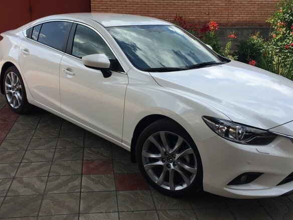 2013 Mazda 6 III (GJ), белый, 1600000 рублей