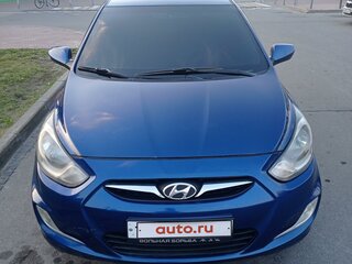 2012 Hyundai Solaris I, синий, 460000 рублей, вид 3