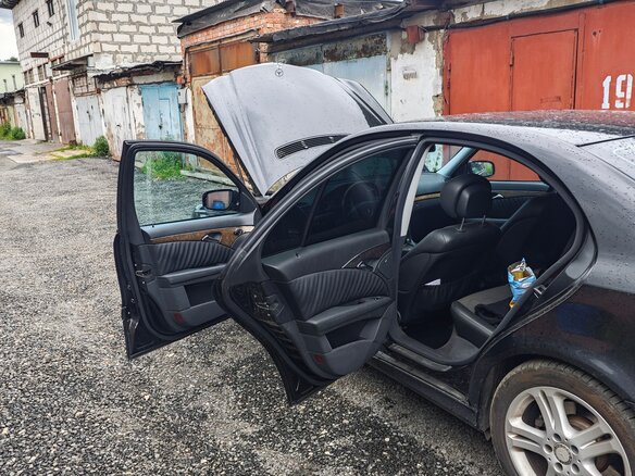 2006 Mercedes-Benz E-Класс 200 III (W211, S211), чёрный, 1300000 рублей - вид 11