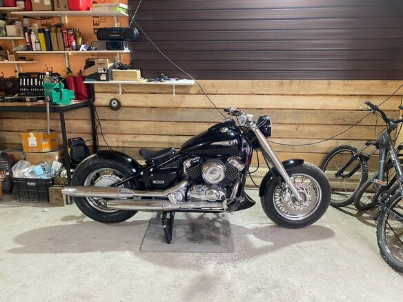 1999 Yamaha XVS400 Drag Star, чёрный, 430000 рублей - вид 4