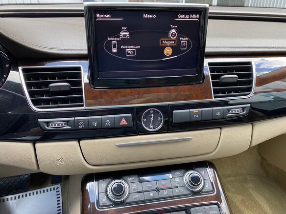 2014 Audi A8 Long III (D4) Рестайлинг, чёрный - вид 19
