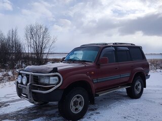 1995 Toyota Land Cruiser 80 Series Рестайлинг, красный, 1950000 рублей, вид 1