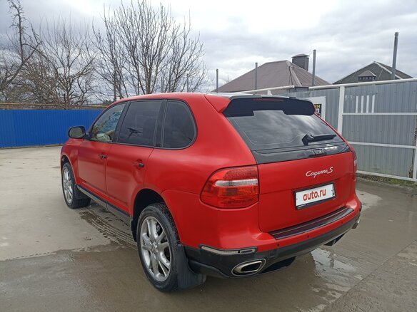 2007 Porsche Cayenne S I Рестайлинг (957), красный, 1450000 рублей - вид 4