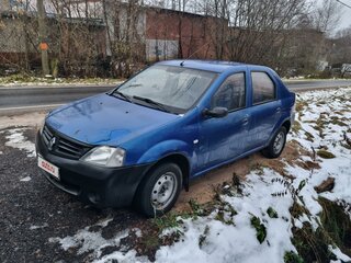 2008 Renault Logan I, синий, 199000 рублей, вид 1