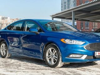 2017 Ford Fusion (North America) II Рестайлинг, синий, 1425000 рублей, вид 1