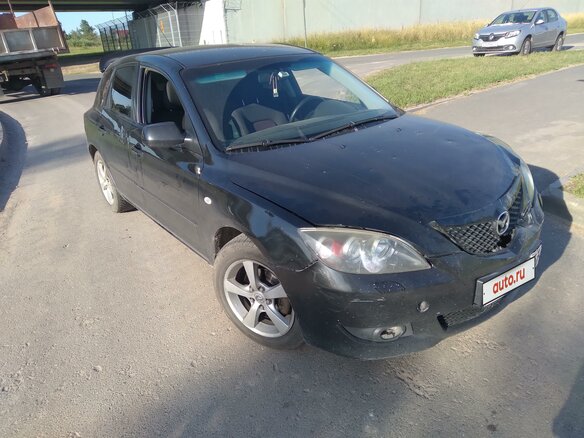 2005 Mazda 3 I (BK), чёрный - вид 2