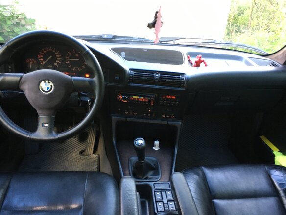 1989 BMW 5 серии 535i III (E34), чёрный - вид 10