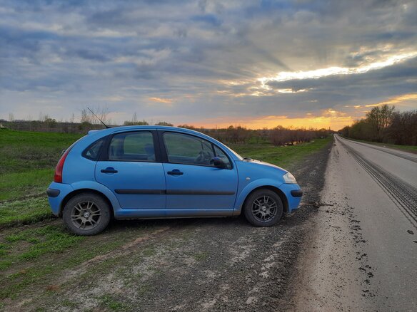 2004 Citroen C3 I, голубой - вид 1