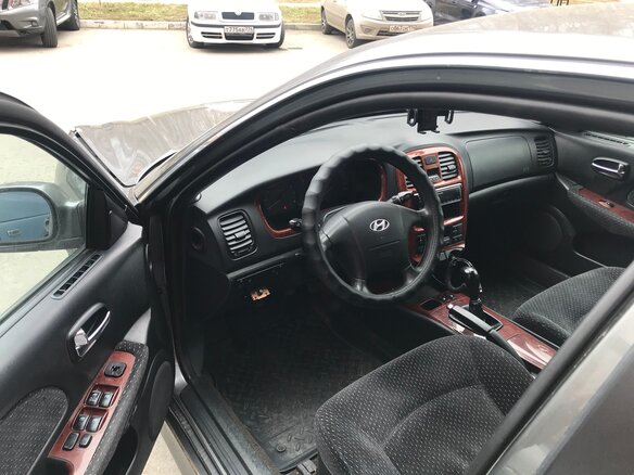 2007 Hyundai Sonata ТагАЗ IV (EF) Рестайлинг, серый - вид 2