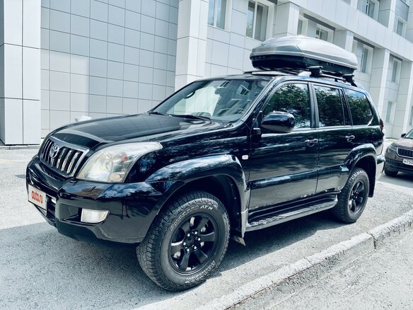 2008 Toyota Land Cruiser Prado 4-speed 120 Series Рестайлинг, чёрный - вид 3