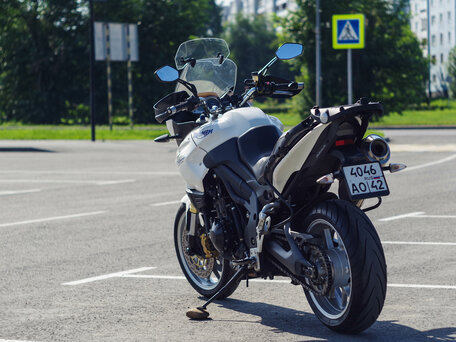 2007 Triumph Tiger 1050, белый, 615000 рублей, вид 5