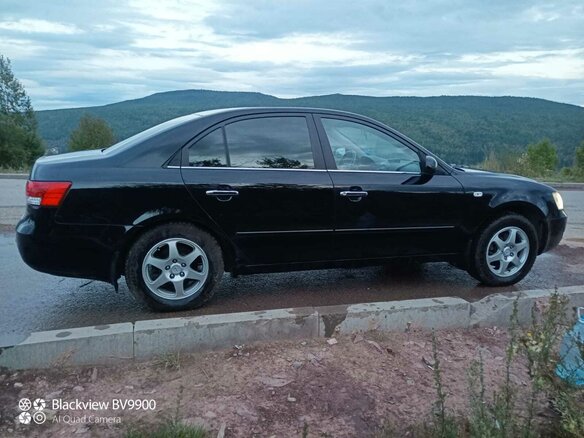2006 Hyundai Sonata V (NF), чёрный, 550000 рублей - вид 1