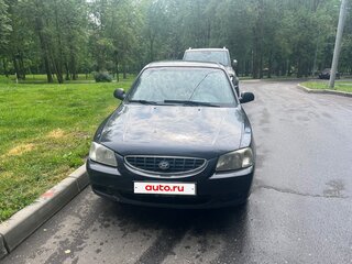 2008 Hyundai Accent ТагАЗ II, чёрный, 400000 рублей, вид 1
