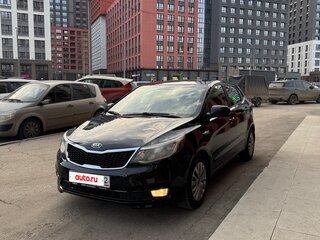 2016 Kia Rio III Рестайлинг, чёрный, 1300000 рублей, вид 3