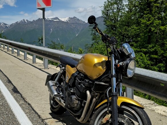 2000 Yamaha XJR400, золотистый, 250000 рублей - вид 1