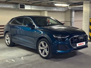 2019 Audi Q8 45 TDI I (4M), синий, 7300000 рублей, вид 2