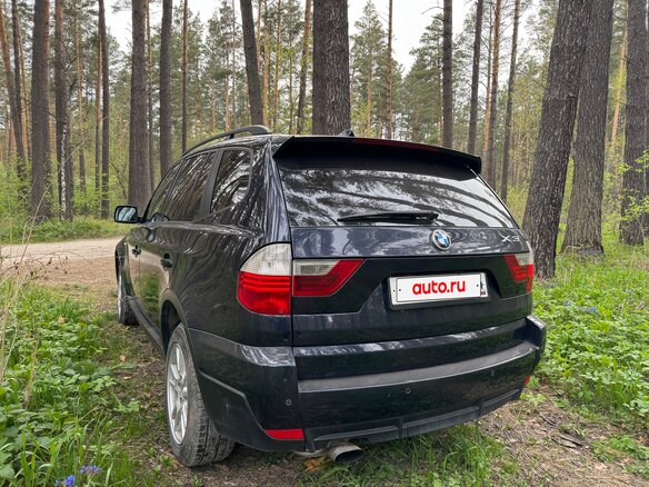 2008 BMW X3 20d I (E83) Рестайлинг, синий, 1050000 рублей - вид 9