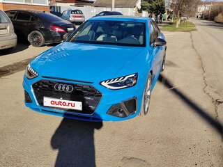 2020 Audi A4 45 TFSI V (B9) Рестайлинг, голубой, 3500000 рублей, вид 3