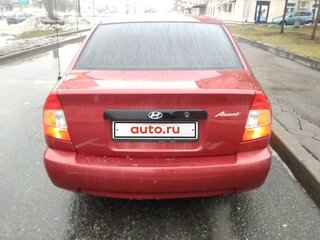 2003 Hyundai Accent ТагАЗ II, красный, 210000 рублей, вид 2