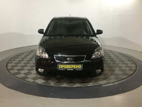 2010 Kia Rio II Рестайлинг, чёрный - вид 1