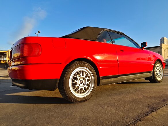 1992 Audi Cabriolet, красный - вид 3