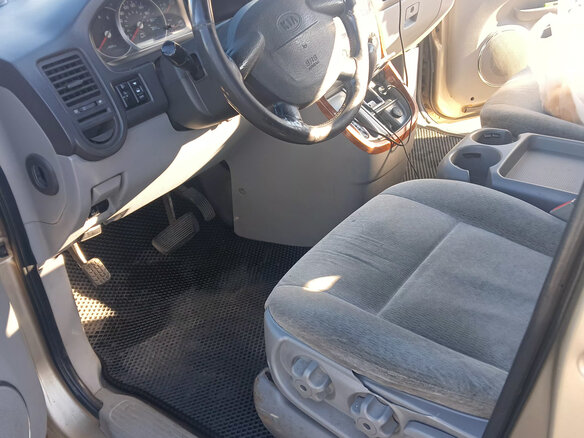 2004 Kia Carnival I Рестайлинг, бежевый, 620000 рублей - вид 8