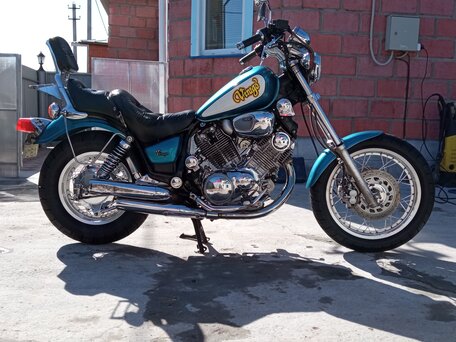 1995 Yamaha XV1100 Virago, синий, 600000 рублей, вид 2