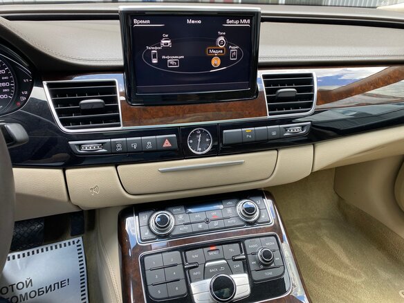 2014 Audi A8 Long III (D4) Рестайлинг, чёрный - вид 18