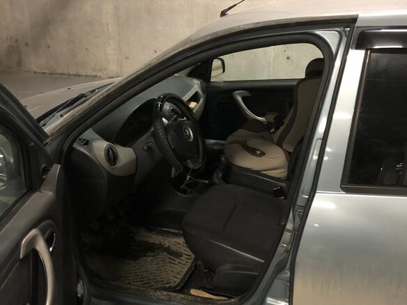 2010 Renault Sandero I, синий, 430000 рублей - вид 7